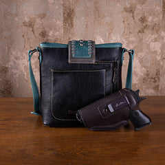 Montana West Laser Cut-out Buckle Concealed Carry Crossbody