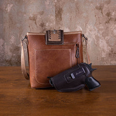 Montana West Laser Cut-out Buckle Concealed Carry Crossbody Bag Set