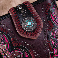 Montana West Laser Cut-out Buckle Concealed Carry Crossbody