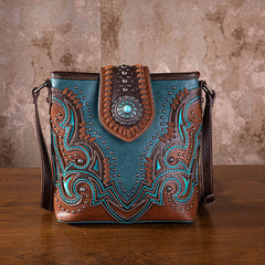 Montana West Laser Cut-out Buckle Concealed Carry Crossbody