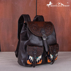 Montana West Tooled Collection Backpack - Aztec