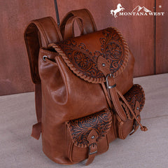 Montana West Tooled Collection Backpack