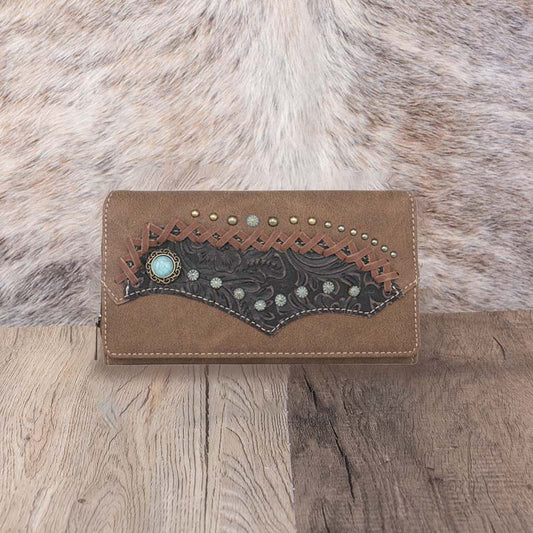 Montana West Tooled Collection Wallet