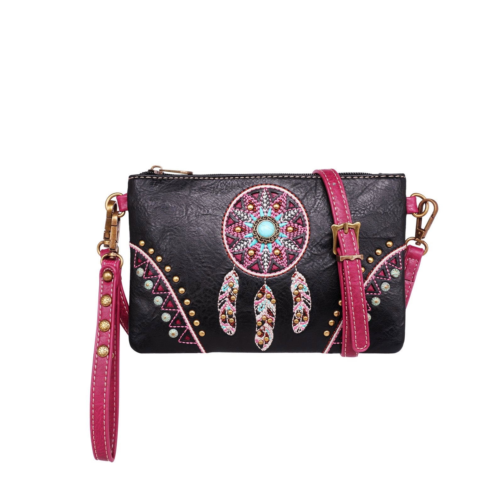 Montana West Embroidered Collection Concealed Carry Clutch/Crossbody - Cowgirl Wear