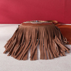 Montana West Hair-On Cowhide Fringe Crossbody