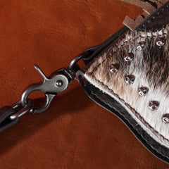 Montana West Hair-On Cowhide Fringe Crossbody