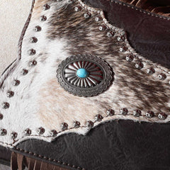 Montana West Hair-On Cowhide Fringe Crossbody