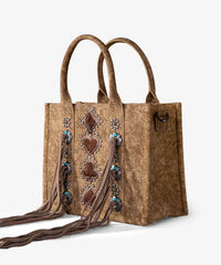 Montana West Concho Fringe Carry Tote - Montana West World