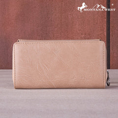 MW1269-W010 Montana West Embroidered Scroll Cut-out Collection Wallet