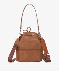 Montana West Cowhide Tooled Bucket Bag - Montana West World