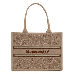 MW1279  Montana West Embroidered Collection Concealed Carry Tote