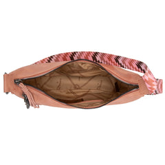 MW1284-8366  Montana West Crescent Crossbody Bag - Pink