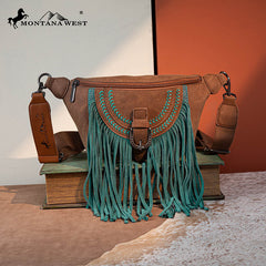 Montana West Fringe Crossbody Belt Bag