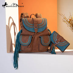 Montana West Fringe Backpack Set