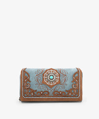 Montana West Cut-out Embroidered Wallet