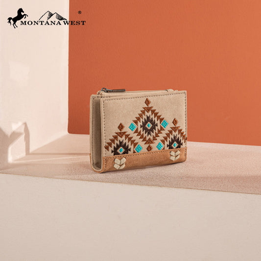 Montana West Embroidered Collection Wallet