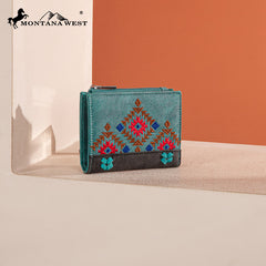 Montana West Embroidered Collection Wallet