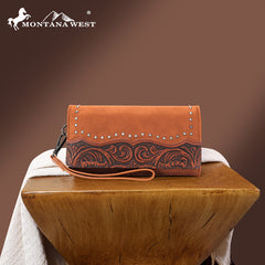 Montana West Tooled Collection Concealed Carry Tote