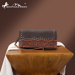 Montana West Tooled Collection Wallet