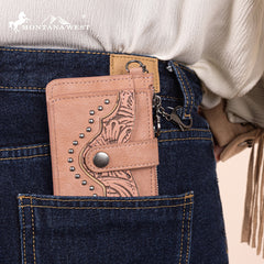 Montana West Floral Tooled Wallet