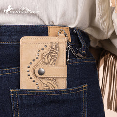 Montana West Floral Tooled Wallet