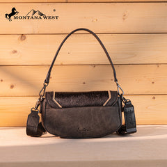 Montana West Genuine Hair-On Cowhide Shoulder Bag