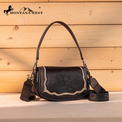 Montana West Genuine Hair-On Cowhide Shoulder Bag