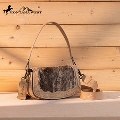 Montana West Genuine Hair-On Cowhide Shoulder Bag