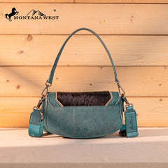 Montana West Genuine Hair-On Cowhide Shoulder Bag