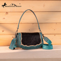 Montana West Genuine Hair-On Cowhide Shoulder Bag