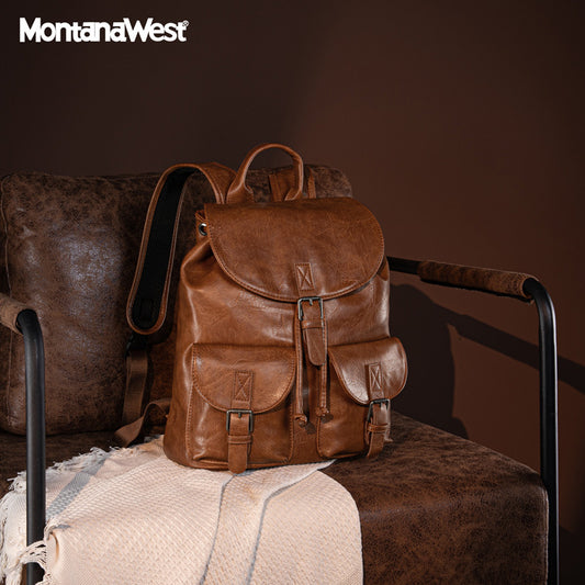 Montana West Vintage Buckle Backpack