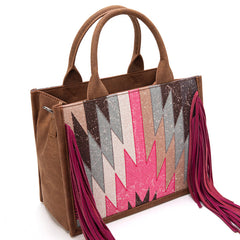 Montana West Southwestern Fringe Crossbody