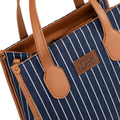 LEE Striped Canvas Tote Bag/Crossbody