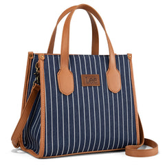 LEE Striped Canvas Tote Bag/Crossbody