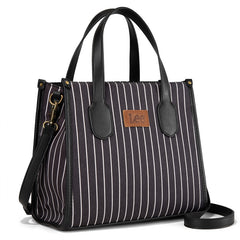 LEE Striped Canvas Tote Bag/Crossbody