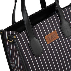 LEE Striped Canvas Tote Bag/Crossbody