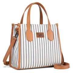 LEE Striped Canvas Tote Bag/Crossbody