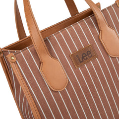 LEE Striped Canvas Tote Bag/Crossbody