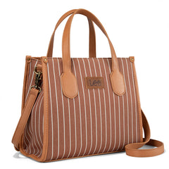 LEE Striped Canvas Tote Bag/Crossbody