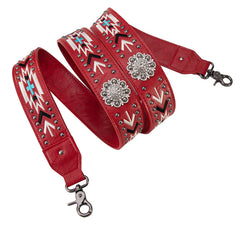 Wrangler Aztec Printed Crossbody Purse-Red