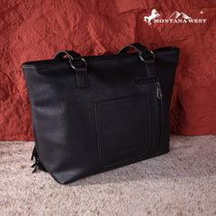 Montana West Embroidered Feather Collection Concealed Carry Tote