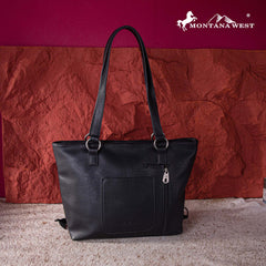 Montana West Embroidered Feather Collection Concealed Carry Tote