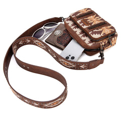 Wrangler Aztec Printed Crossbody Purse