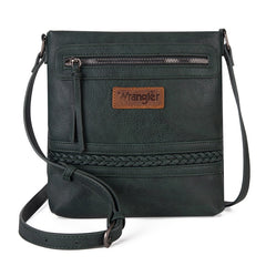 WG97G-9360  Wrangler Braided Concealed Carry Crossbody -Dark Green