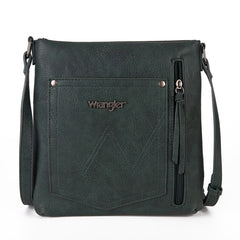 WG97G-9360  Wrangler Braided Concealed Carry Crossbody -Dark Green