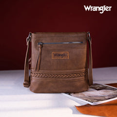 WG97G-9360  Wrangler Braided Concealed Carry Crossbody - Camel