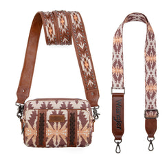 Wrangler Aztec Printed Crossbody Purse