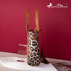 2024 New Montana West Floral Embossed Leopard Collection Bag