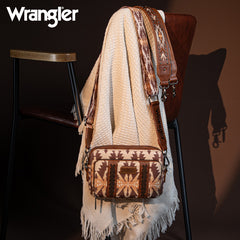 Wrangler Aztec Printed Crossbody Purse