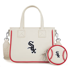 MLB Chicago White Sox Team Tote/Crossbody with Baseball Coin Pouch